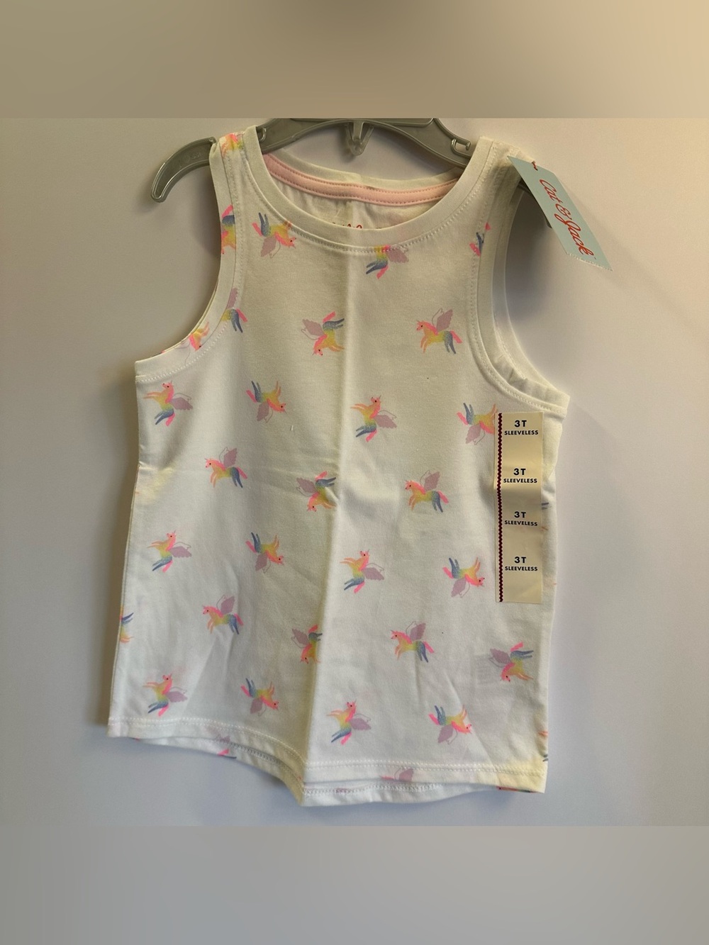 Cat & Jack Unicorn Toddler Tank Top Size 3T NEW